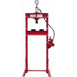 Presse d'atelier hydraulique 30T avec mano et commande manuelle Presse d'atelier hydraulique 30T avec mano et commande manuelle